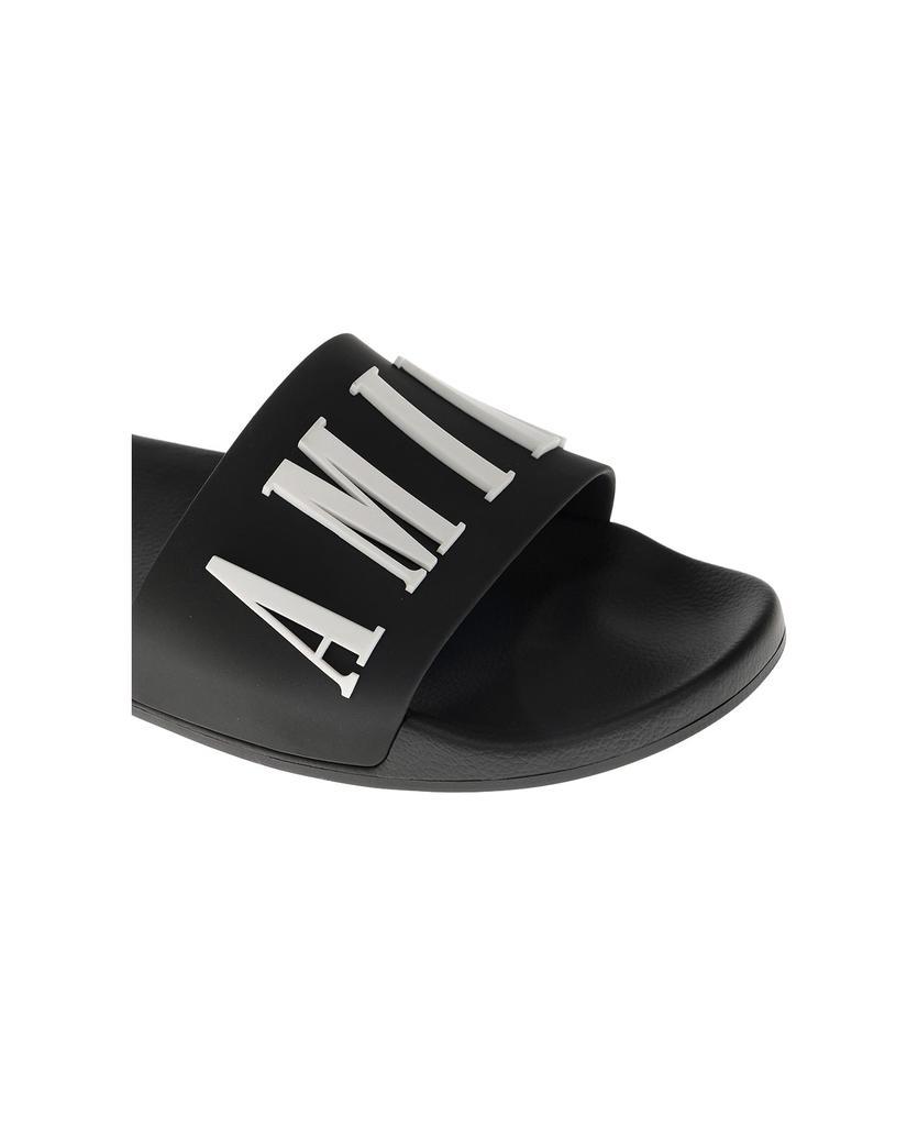 商品AMIRI|Rubber Slide Sandals With Logo,价格¥2438,第6张图片详细描述