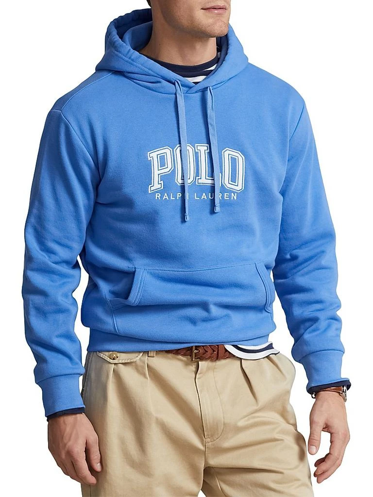 商品Ralph Lauren|Logo-Embroidered Cotton-Blend Hoodie,价格¥620,第3张图片详细描述