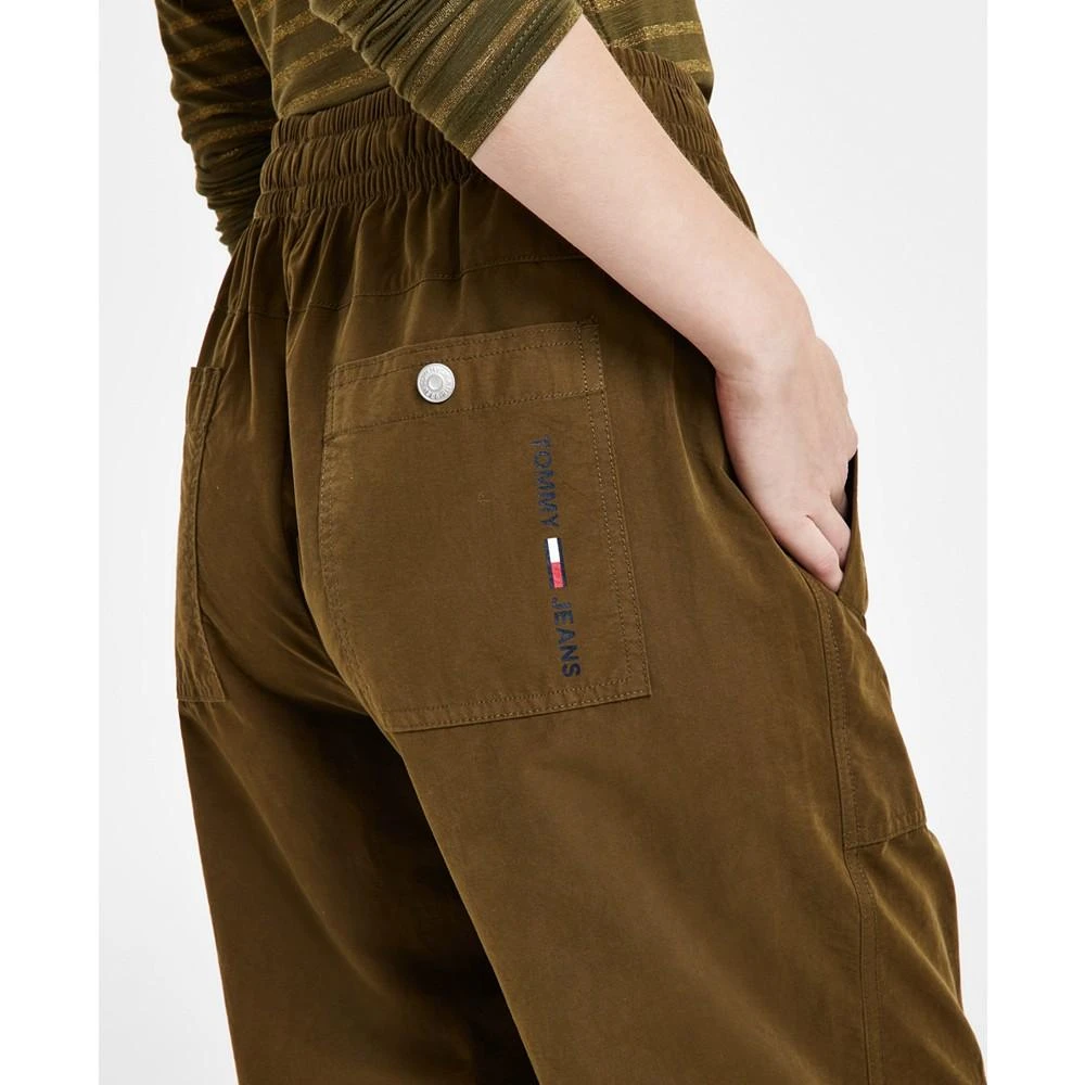 商品Tommy Jeans|Women's Solid Pull-On Utility Jogger Pants,价格¥374,第4张图片详细描述