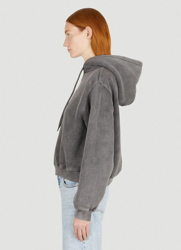 商品Alexander Wang|Logo Print Hooded Sweatshirt in Grey,价格¥1709,第3张图片详细描述