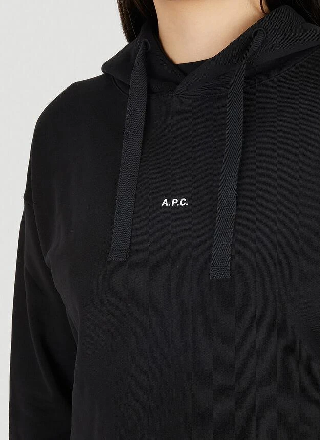 商品A.P.C.|Christina Hooded Sweatshirt in Black,价格¥794,第5张图片详细描述