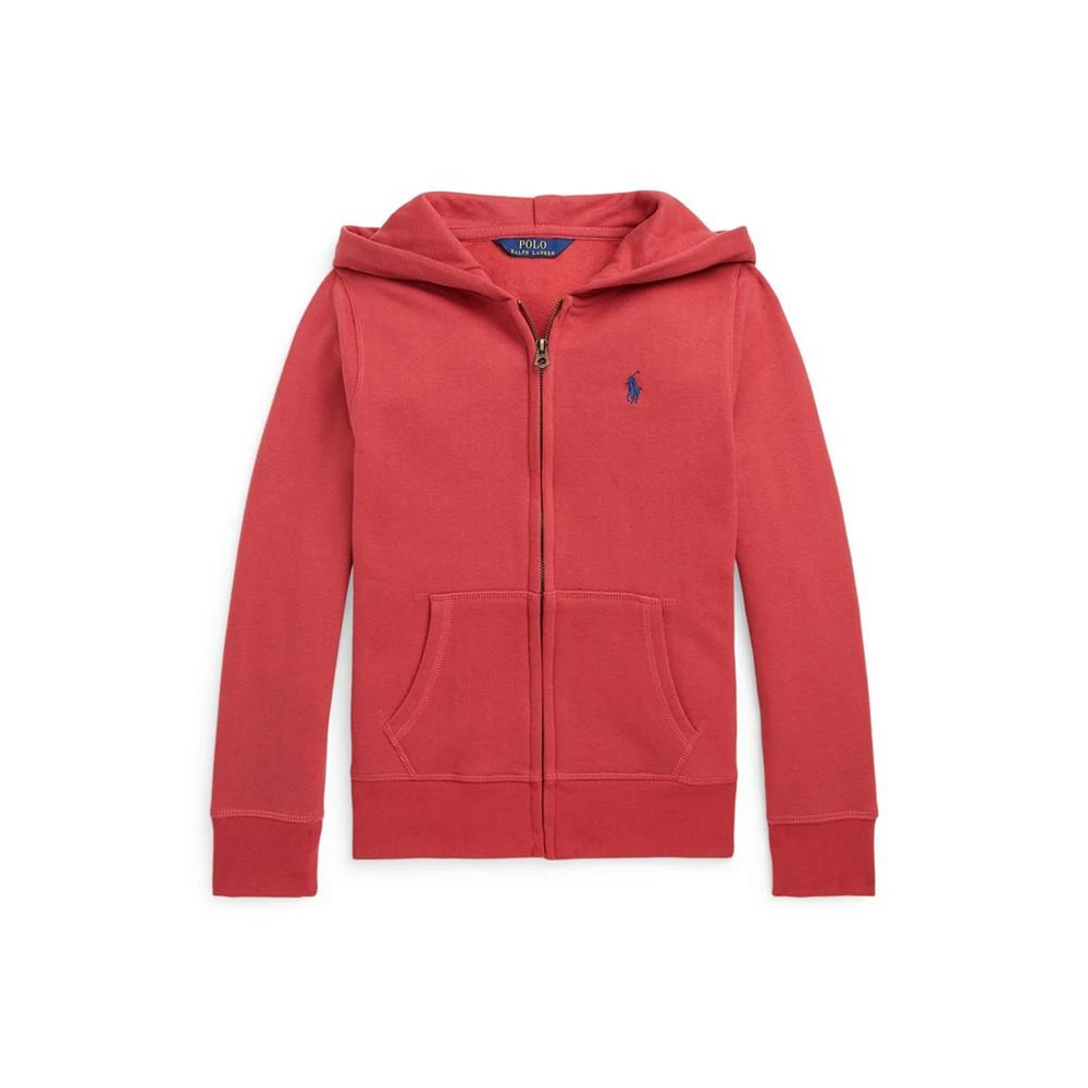 商品Ralph Lauren|Big Girls Fleece Full-Zip Hoodie,价格¥226,第1张图片