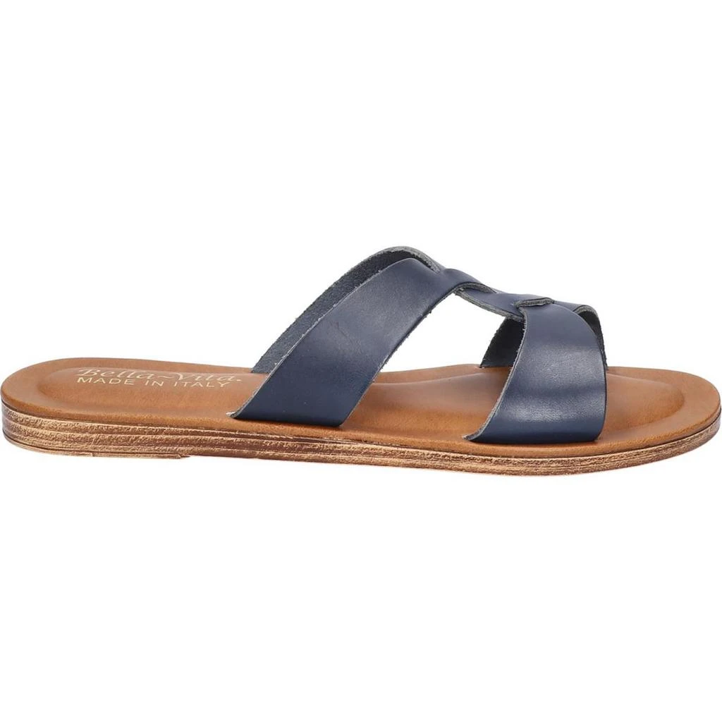 商品Bella Vita|Dov-Italy Womens Leather Slip On Slide Sandals,价格¥248,第3张图片详细描述