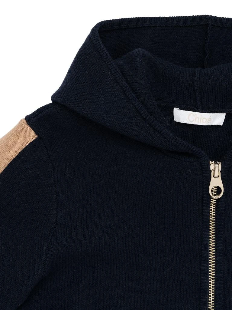 商品Chloé|Organic Cotton & Wool Hoodie W/ Bands,价格¥1582,第2张图片详细描述