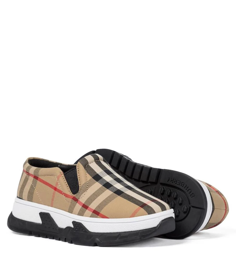 商品Burberry|Vintage Check canvas slip-on sneakers,价格¥2155,第5张图片详细描述