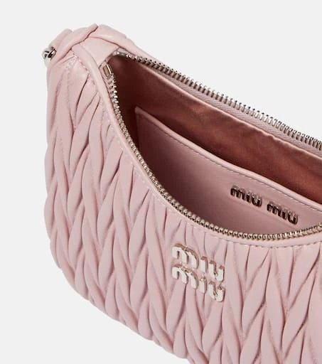 商品Miu Miu|Matelassé leather shoulder bag,价格¥19230,第3张图片详细描述