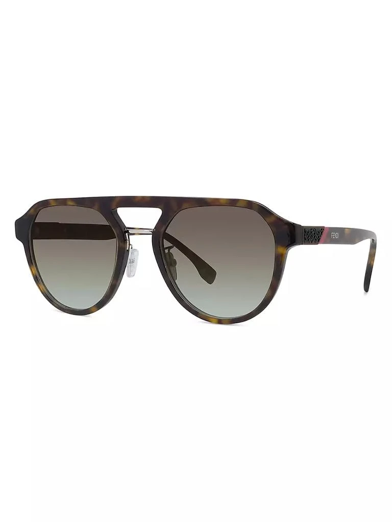 商品Fendi|54MM Pilot Polished Sunglasses,价格¥3206,第2张图片详细描述