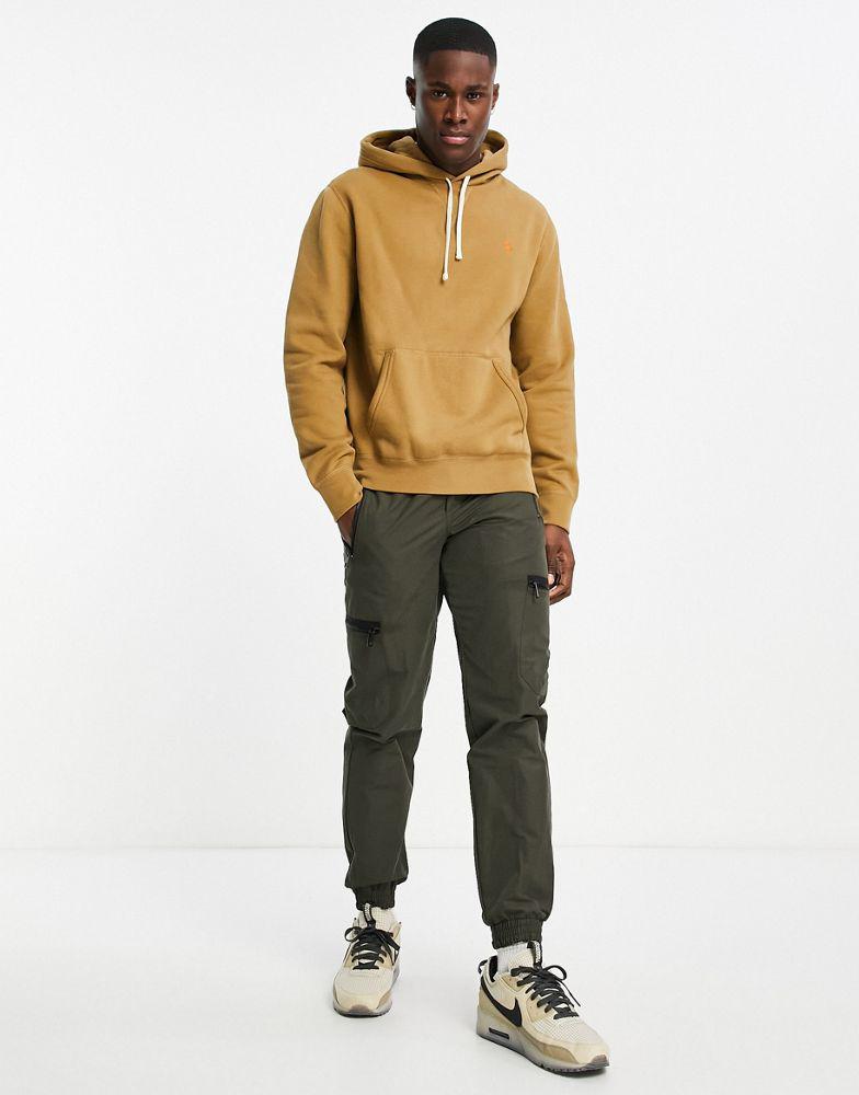 Polo Ralph Lauren icon logo fleece hoodie in tan商品第2张图片规格展示