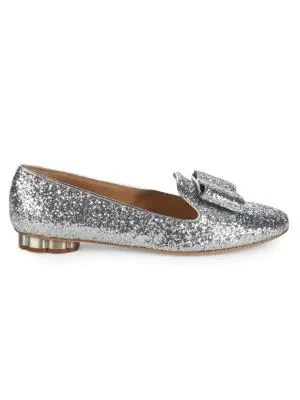 商品Salvatore Ferragamo|Glitter Loafers,价格¥2888,第1张图片