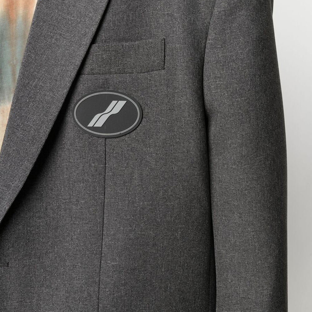 WE11DONE 灰色男士西服上衣 WD-JK4-20-715-U-CH商品第2张图片规格展示