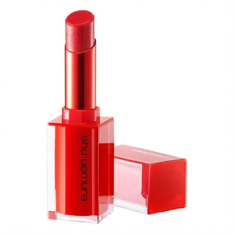 商品Shu Uemura|Shu Uemura Unlimited Lacquer Shine 163 Holo Glitter Red Lipstick,价格¥58,第1张图片