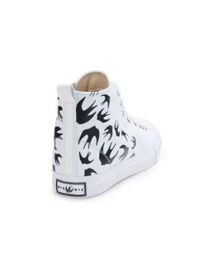 商品Alexander McQueen|Swallow Swarm High-Top Sneakers,价格¥573,第3张图片详细描述