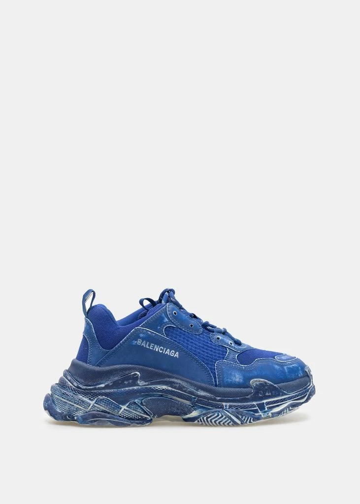 商品Balenciaga|Balenciaga Dark Blue Triple S Sneakers,价格¥4832,第1张图片