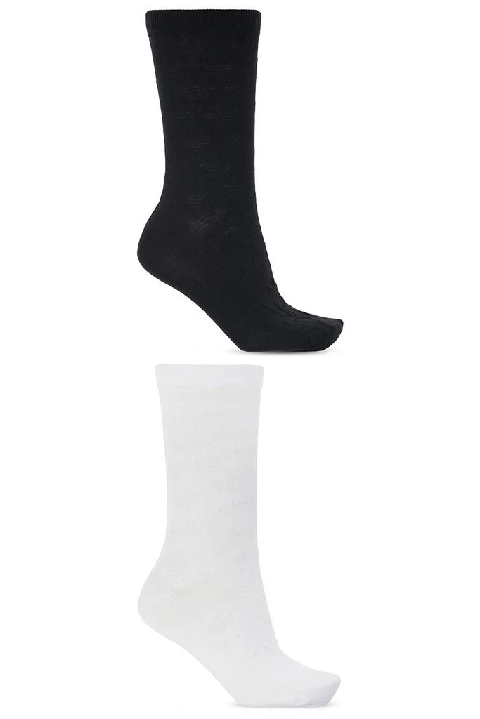 商品Adidas|Adidas Originals Jacquard Trefoil Crew Socks 2-Pack Socks,价格¥57,第1张图片