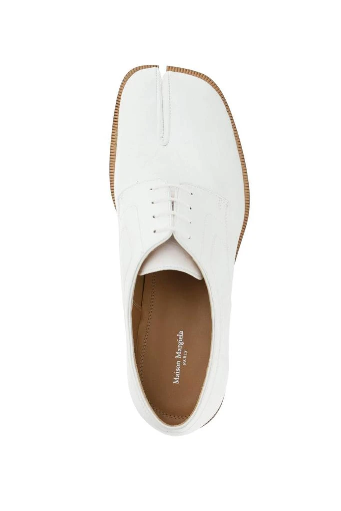 商品MAISON MARGIELA|PAPER EFFECT TABI LACE-UP SHOES,价格¥2632,第3张图片详细描述