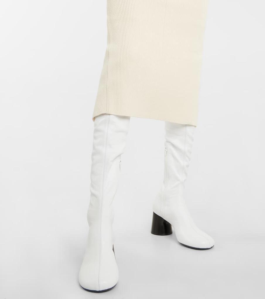商品Khaite|Admiral leather over-the-knee boots,价格¥12061,第6张图片详细描述