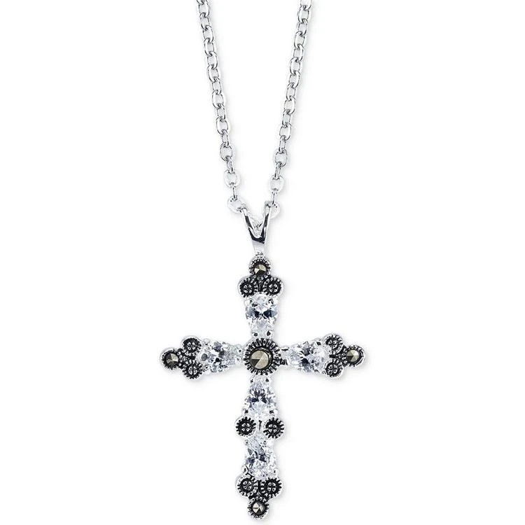 商品Unwritten|Silver-Tone Crystal Cross Necklace,价格¥82,第1张图片