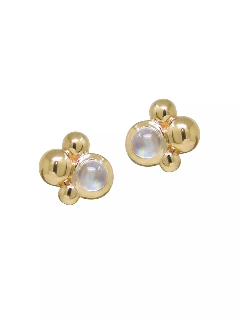 商品Anzie|Dew Drop 14K Yellow Gold & Moonstone Stud Earrings,价格¥4121,第1张图片