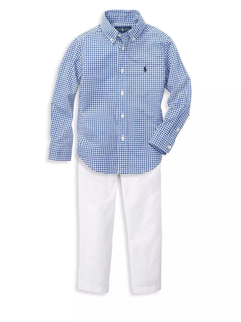 商品Ralph Lauren|Little Boy's & Boy's Gingham Check Shirt,价格¥410,第2张图片详细描述