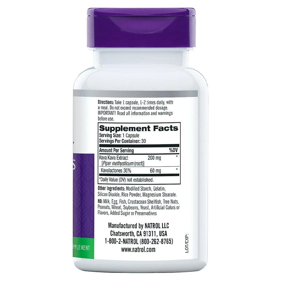 商品Natrol|Kava Kava 200 mg,价格¥74,第2张图片详细描述