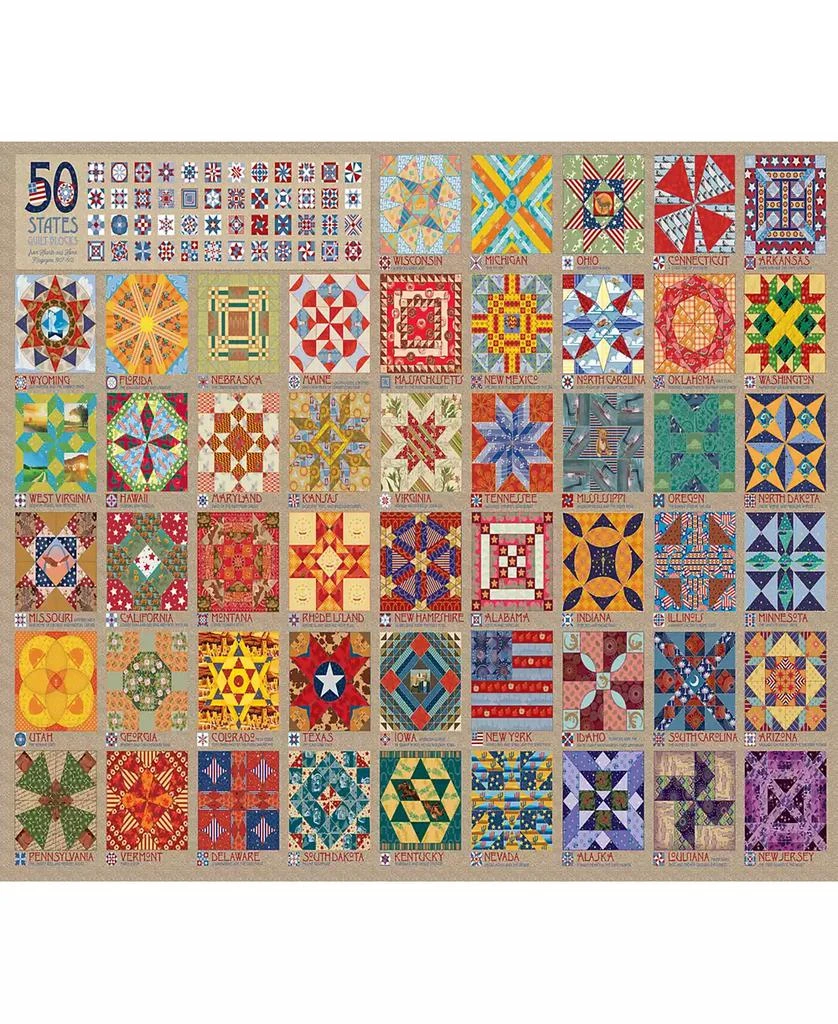 商品Cobble Hill|50 States Quilt Blocks Puzzle,价格¥150,第3张图片详细描述