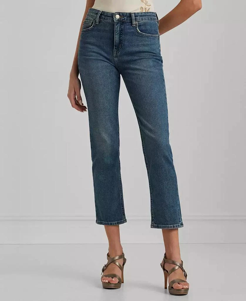 商品Ralph Lauren|Women's High-Rise Straight Ankle Jeans, Regular & Petite,价格¥369,第1张图片