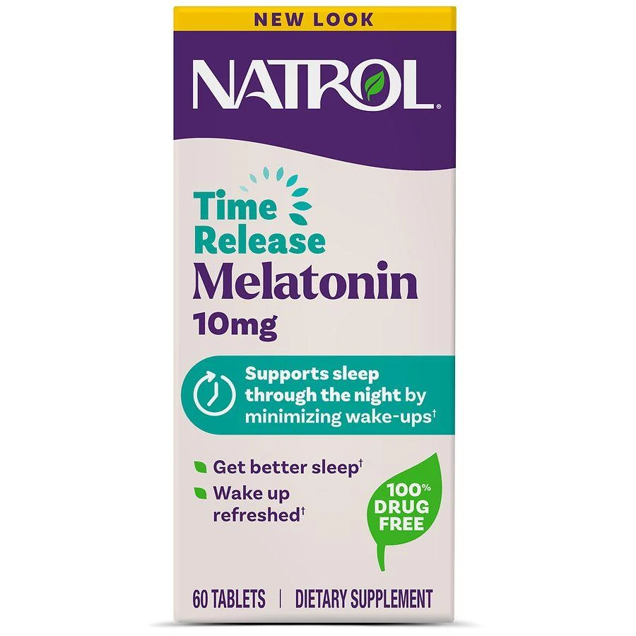 商品Natrol|10mg Time Release Melatonin Tablets Unflavored,价格¥103,第1张图片