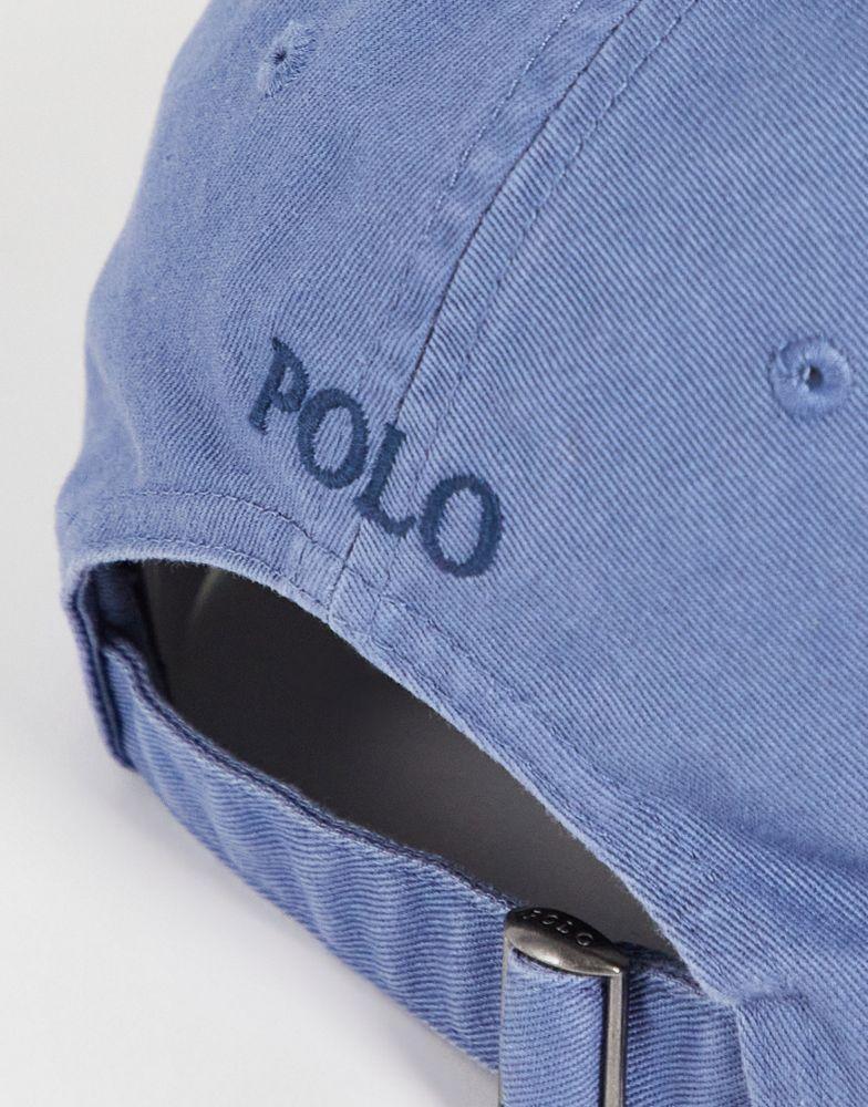 商品Ralph Lauren|Polo Ralph Lauren cap in blue with pony logo,价格¥428,第5张图片详细描述