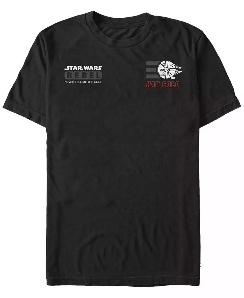 商品FIFTH SUN|Star Wars Men's Han Solo Rebel Pocket Logos Short Sleeve T-Shirt,价格¥186,第1张图片