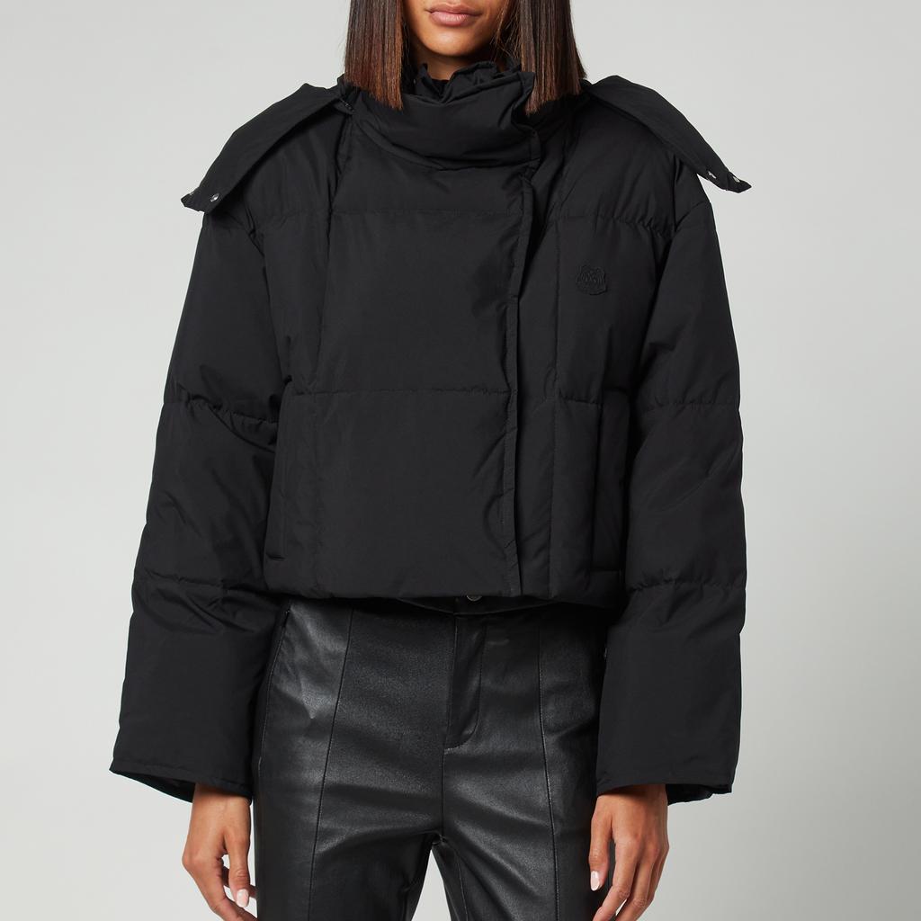 KENZO Women's Cropped Puffer Jacket - Black商品第1张图片规格展示