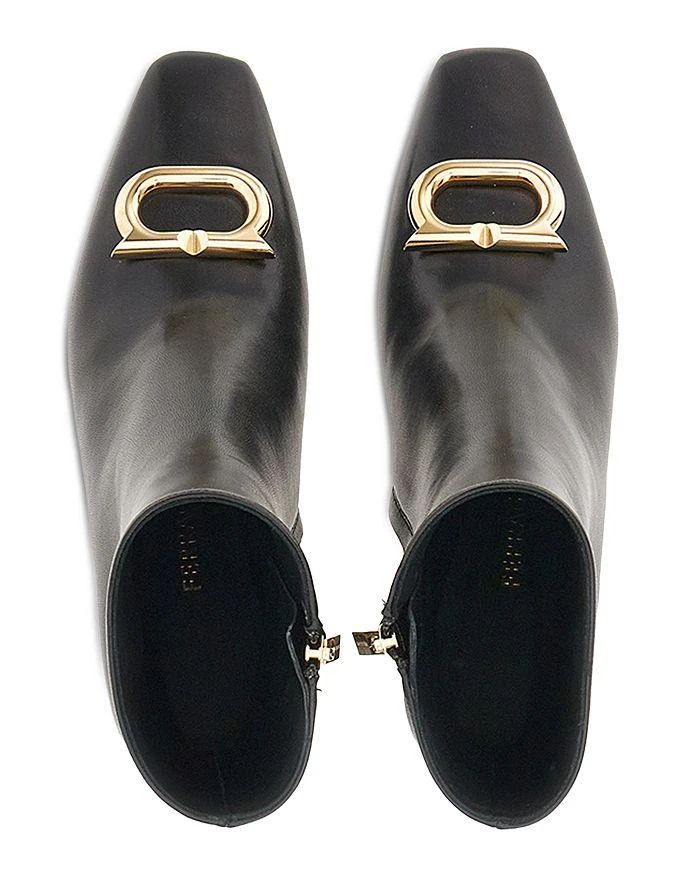 商品Salvatore Ferragamo|Women's Placida 60 Leather Ornament Booties,价格¥10258,第3张图片详细描述