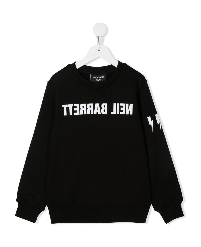 商品Neil Barrett|Black Cotton Sweatshirt,价格¥809,第1张图片