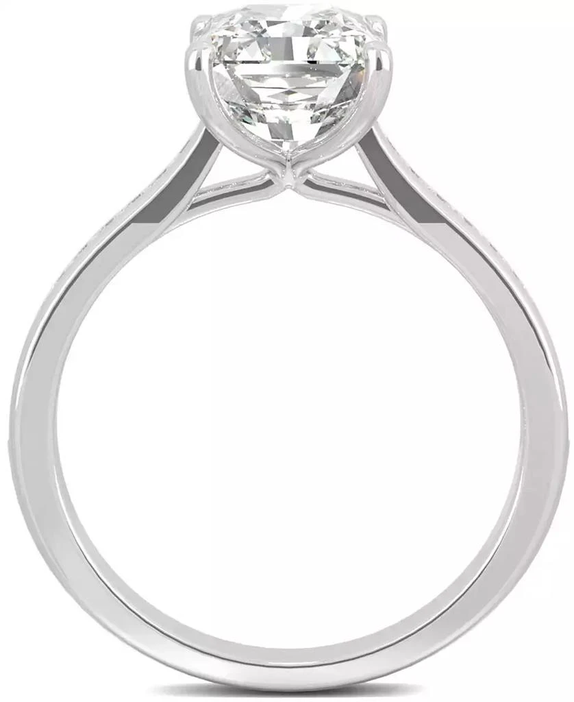 商品Charles & Colvard|Moissanite Radiant Engagement Ring (2-7/8 ct. t.w. DEW) in 14k White Gold,价格¥12111,第3张图片详细描述