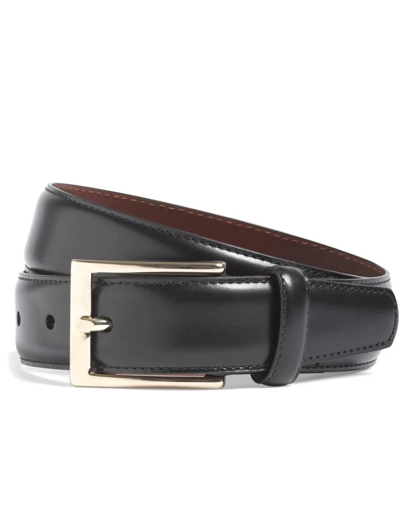 商品Brooks Brothers|Gold Buckle Leather Dress Belt,价格¥811,第1张图片