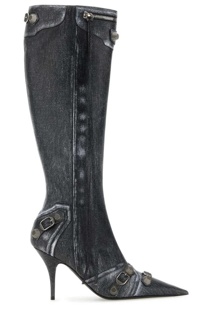商品Balenciaga|Balenciaga Pointed-Toe Denim Boots,价格¥12662,第1张图片