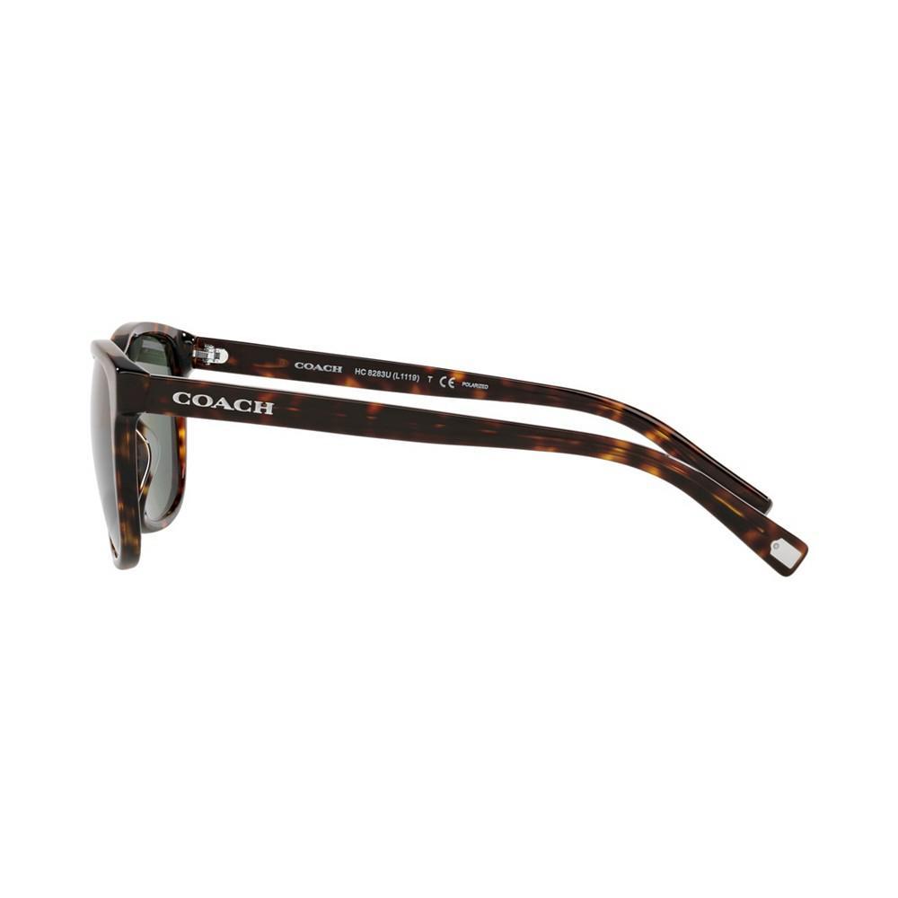 商品Coach|Men's Polarized Sunglasses, HC8283U 55,价格¥1644,第5张图片详细描述