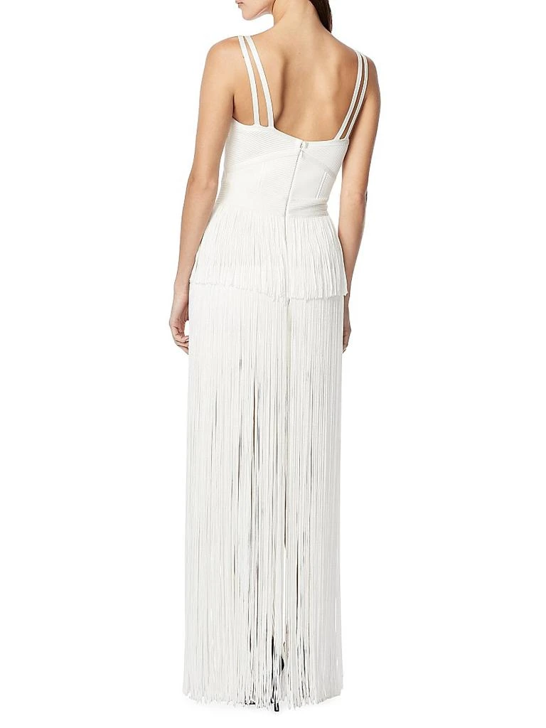 商品Herve Leger|Strappy Ottoman Fringe Gown,价格¥13314,第4张图片详细描述