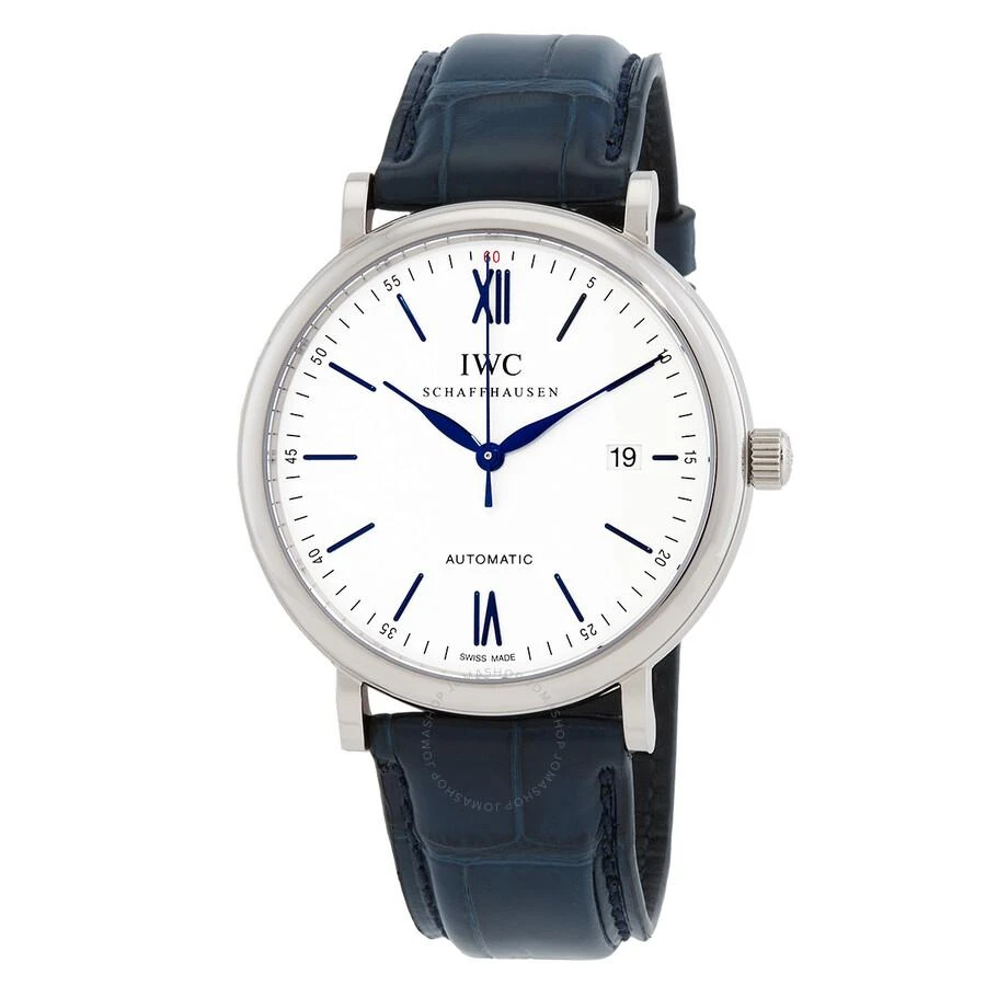 商品IWC Schaffhausen|Portofino Automatic Silver Dial Men's Watch IW356527,价格¥30479,第1张图片