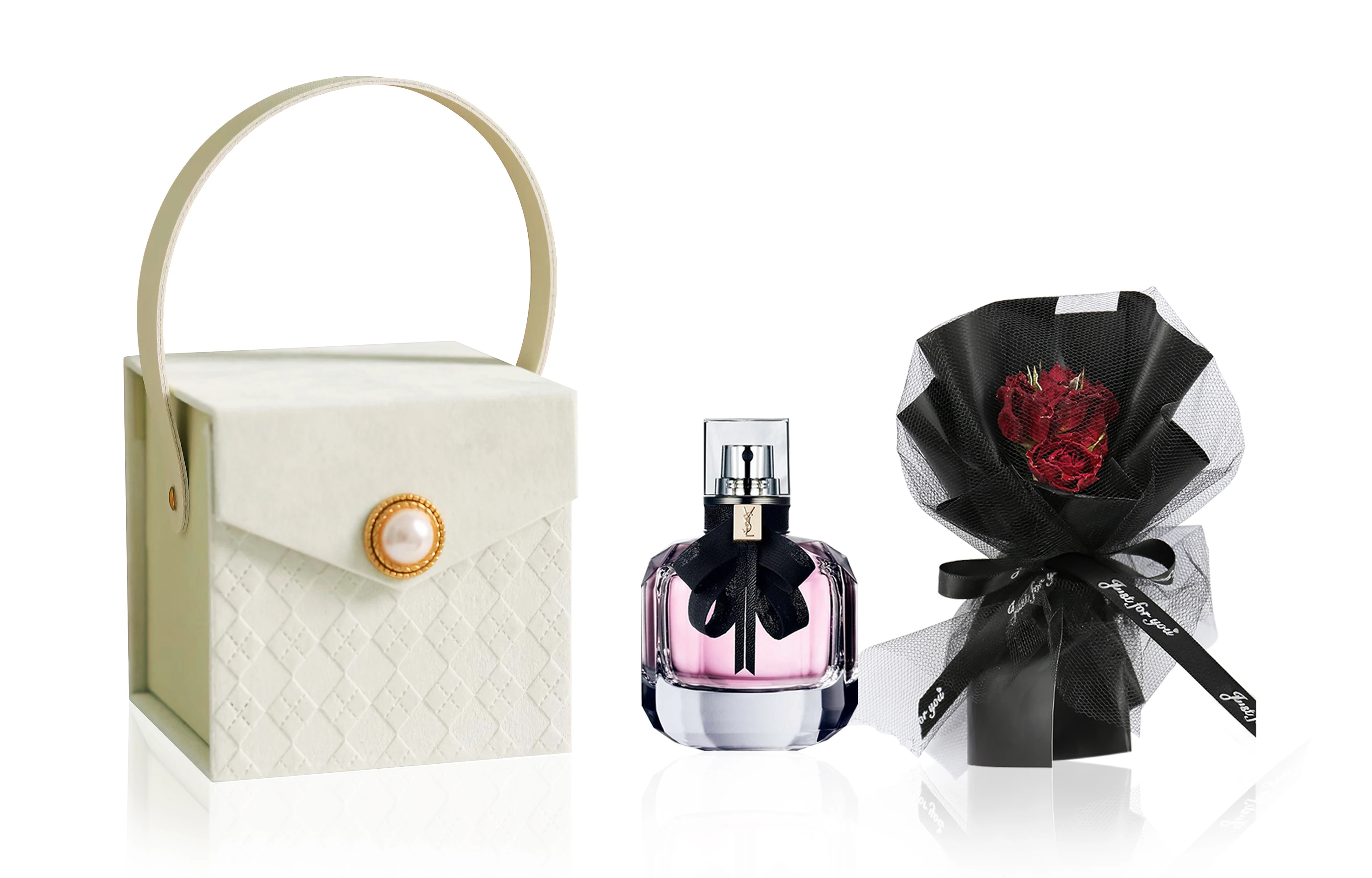 商品[国内直发] Yves Saint Laurent|YSL圣罗兰 反转巴黎 菱形山茶花礼盒香水套装 香水EDP 30ml/50ml/7.5ml+花束,价格¥273,第4张图片详细描述