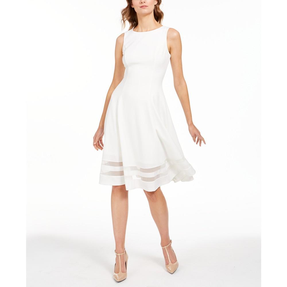 商品Calvin Klein|Mesh-Inset Dress,价格¥638,第1张图片