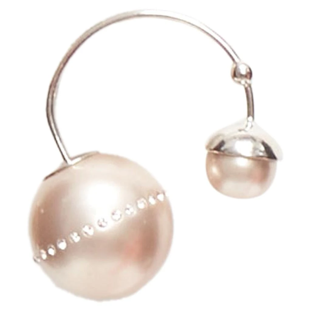 商品[二手商品] Dior|Tribales Pealescent Faux Pearls Crystal Orbital Pin Earrings,价格¥4574,第4张图片详细描述