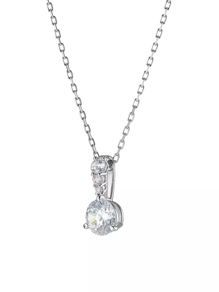商品Swarovski|Stilla Swarovski Crystal Rhodium-Plated Pendant Necklace,价格¥886,第3张图片详细描述