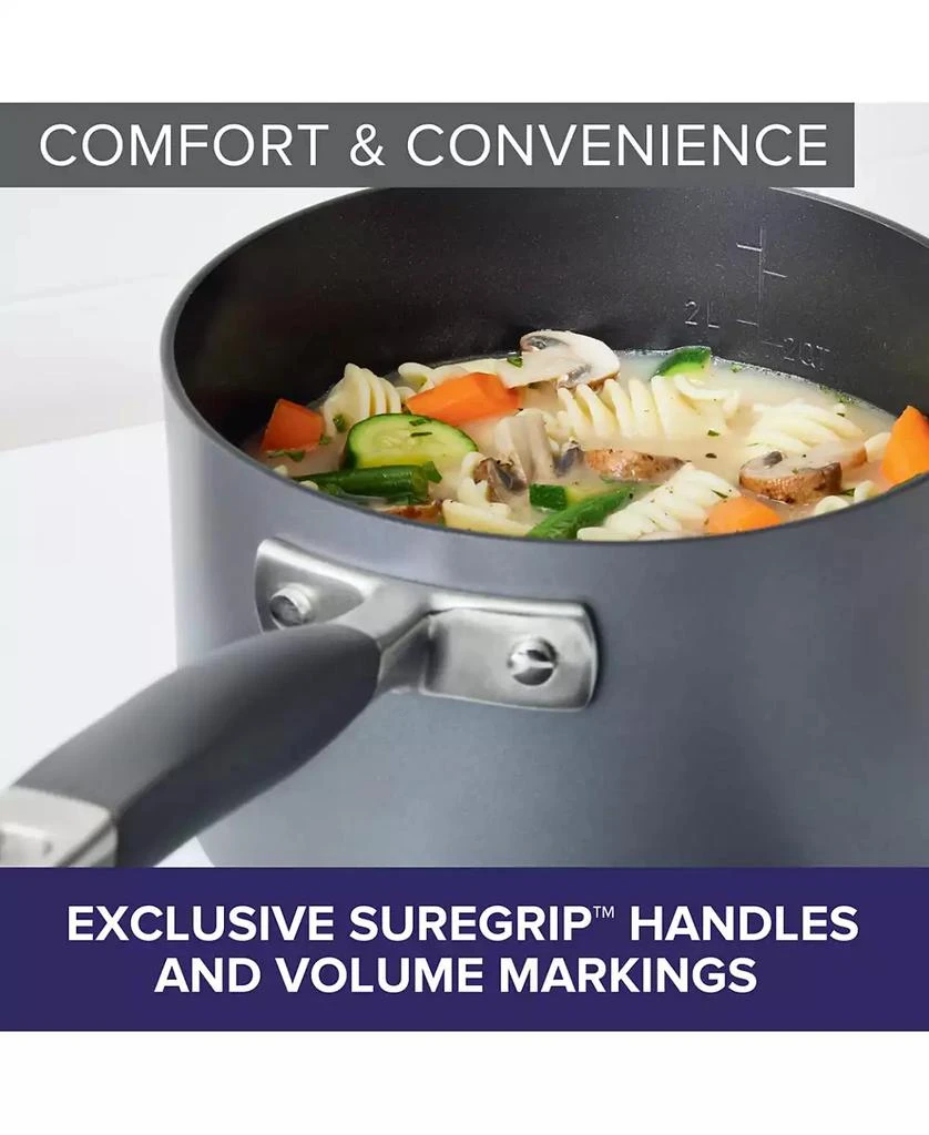 Advanced Home Hard-Anodized Nonstick Straining Saucepan, 2-Quart 商品