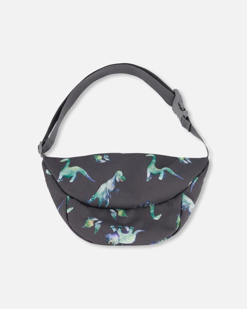 商品Deux par Deux|Fanny Bag Grey Printed Dinosaurs,价格¥207,第3张图片详细描述