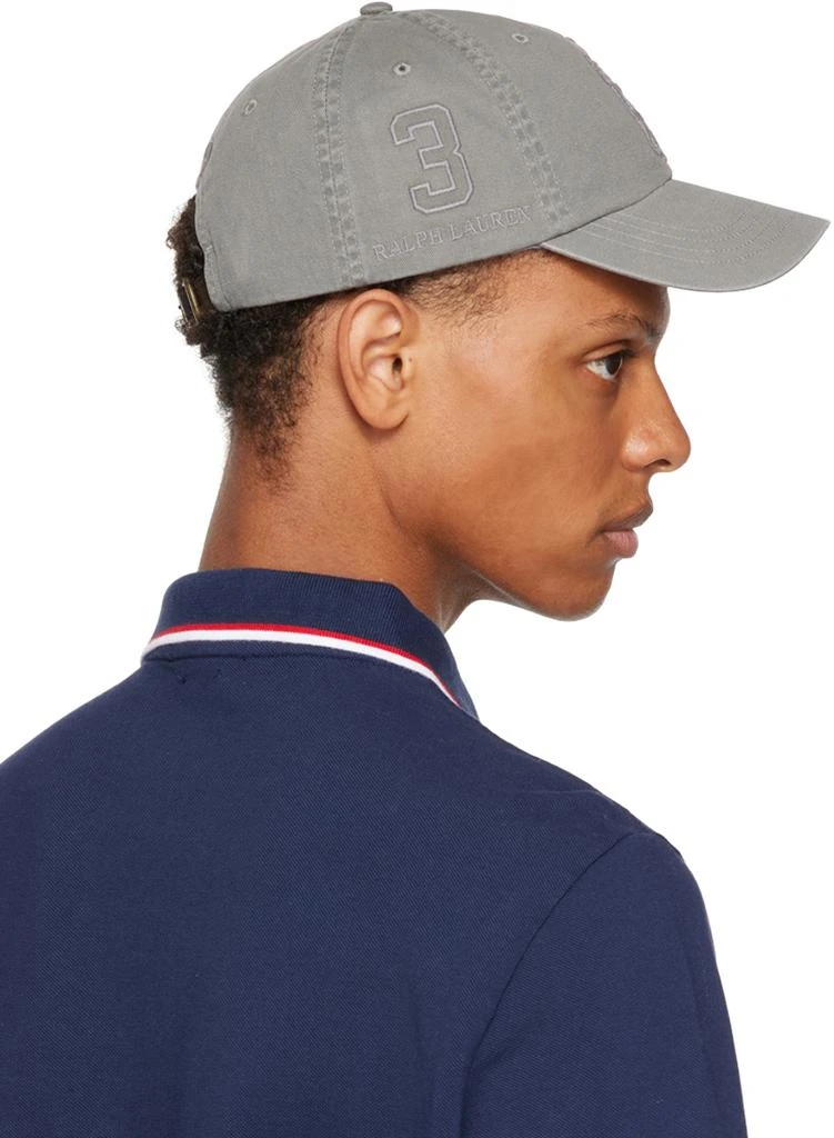 商品Ralph Lauren|Gray Big Pony Chino Ball Cap,价格¥182,第3张图片详细描述