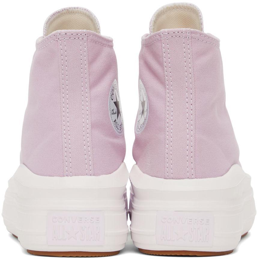 商品Converse|Pink All Star Move Hi Top Sneakers,价格¥579,第6张图片详细描述