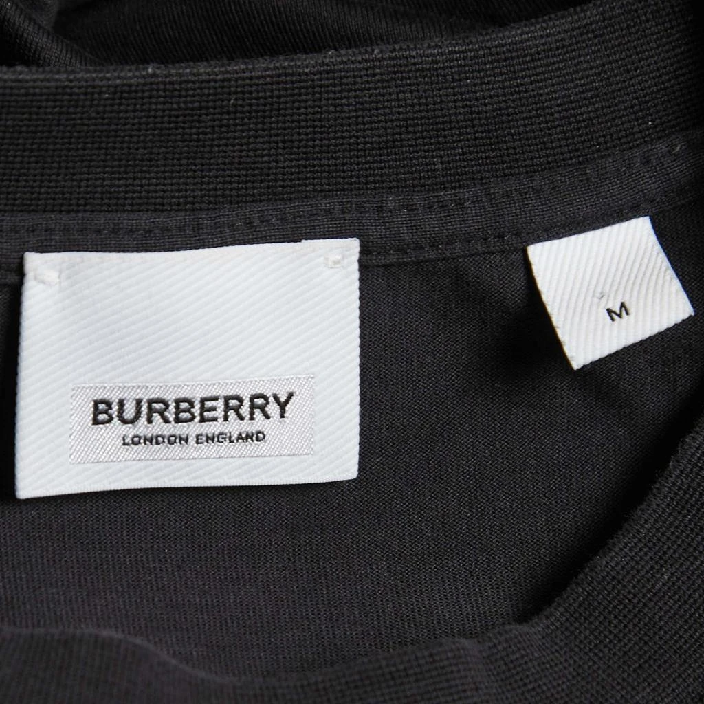 商品[二手商品] Burberry|Burberry Black Cotton Logo Printed Short Sleeve T-Shirt M,价格¥1855,第4张图片详细描述