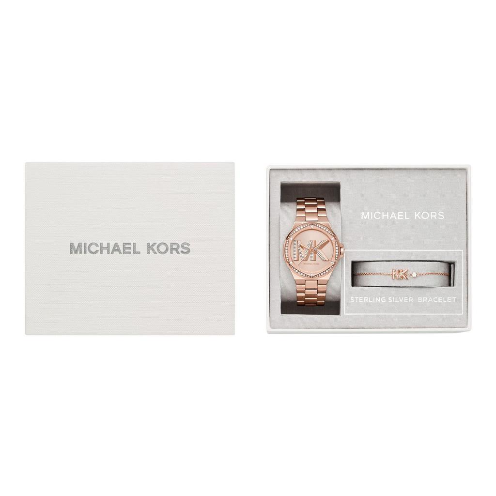 商品Michael Kors|MK1063SET - Lennox 3-Hand Watch,价格¥1370,第6张图片详细描述