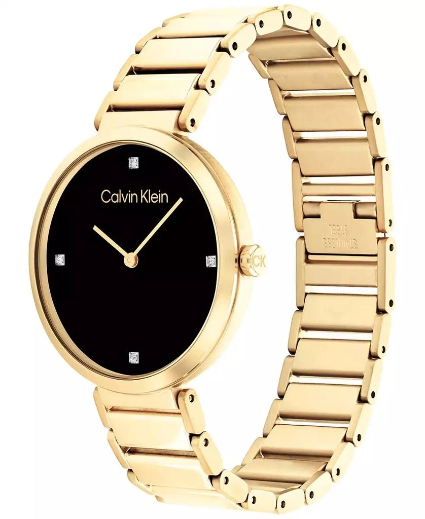 商品Calvin Klein|Gold-Tone Bracelet Watch 36mm,价格¥717,第2张图片详细描述