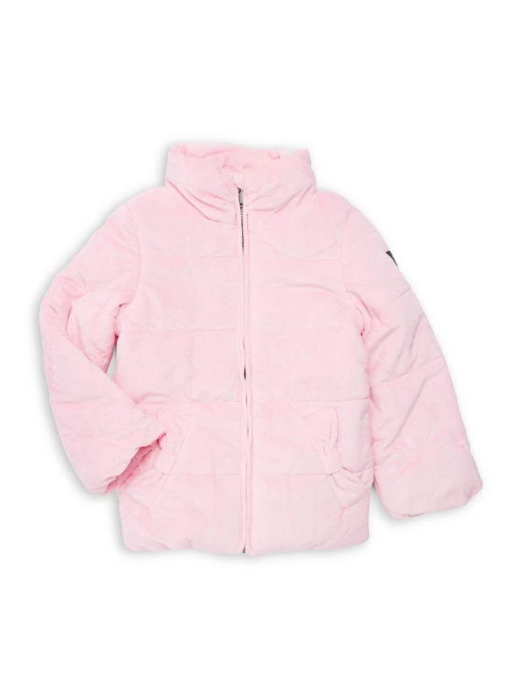 商品Calvin Klein|Little Girl's Velour Puffer Coat,价格¥266,第1张图片